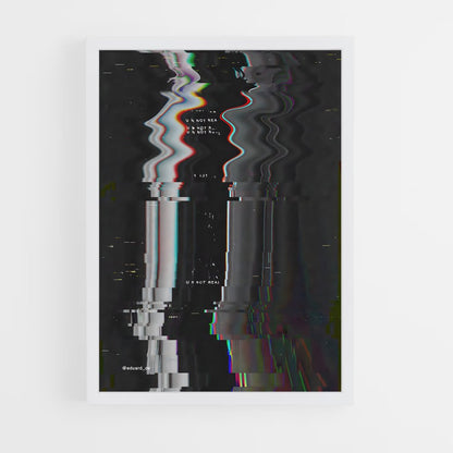 ap-glitch art-3 cadre Blanc