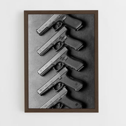 ap-glock 17-2 cadre Bois foncé