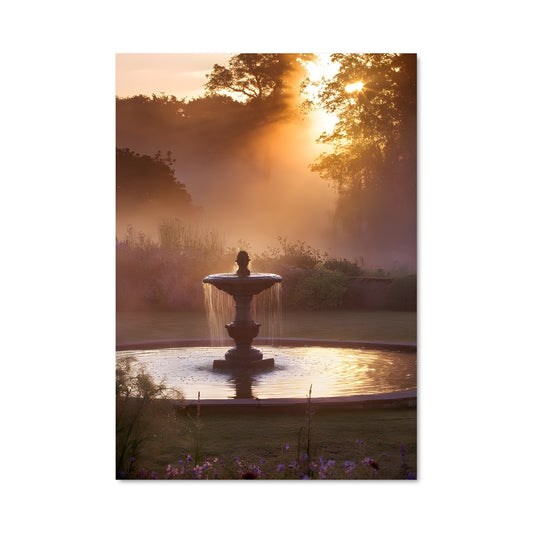 Poster Fontaine de Crépuscule