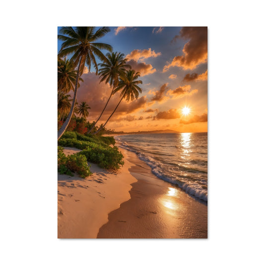 Poster Golden sunset 97867