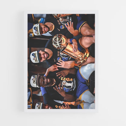 ap-golden state warriors-4 cadre Blanc