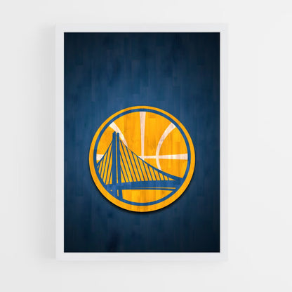 ap-golden state warriors-9 cadre Blanc