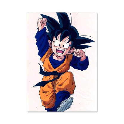 Poster Goku en Herbe
