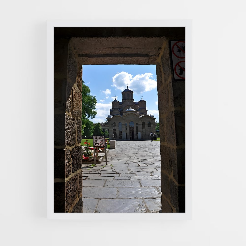 ap-gracanica monastery-2 cadre Blanc