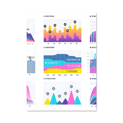 Poster Graphique Coloré
