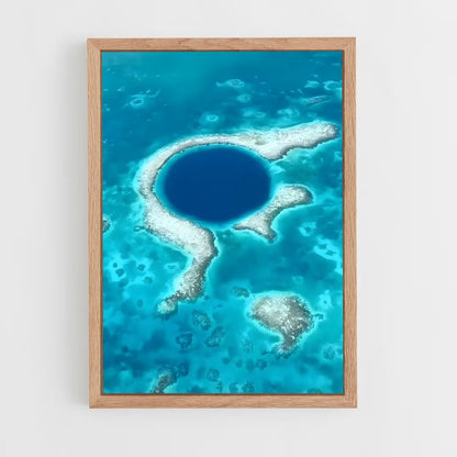 ap-great blue hole-6 cadre Bois clair