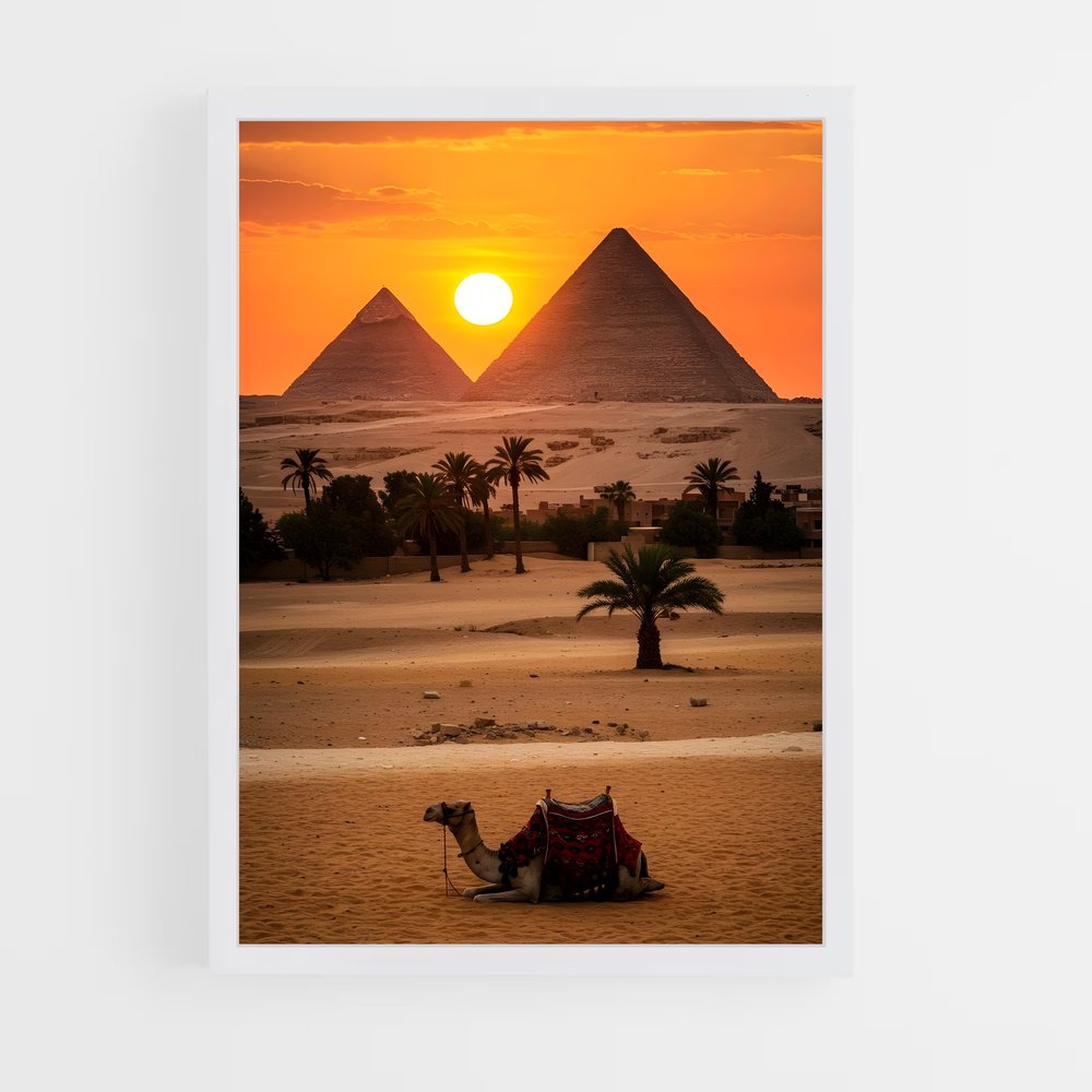 ap-great pyramid of giza-1 cadre Blanc