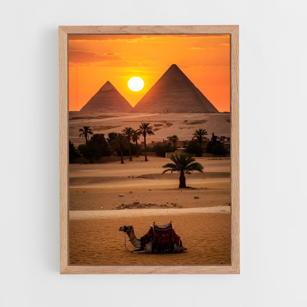 ap-great pyramid of giza-1 cadre Bois clair