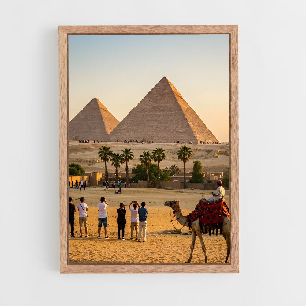 ap-great pyramid of giza-10 cadre Bois clair