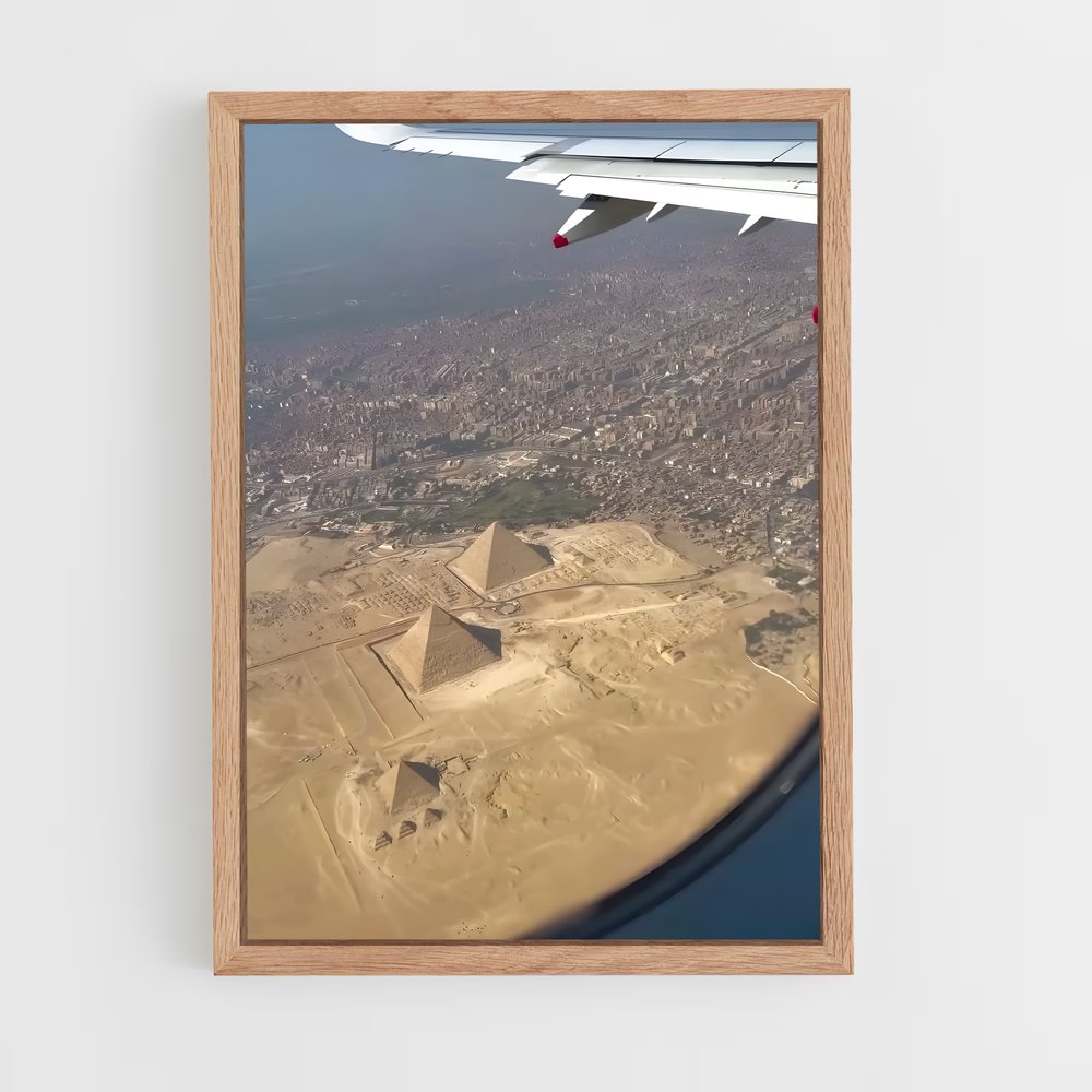 ap-great pyramid of giza-11 cadre Bois clair