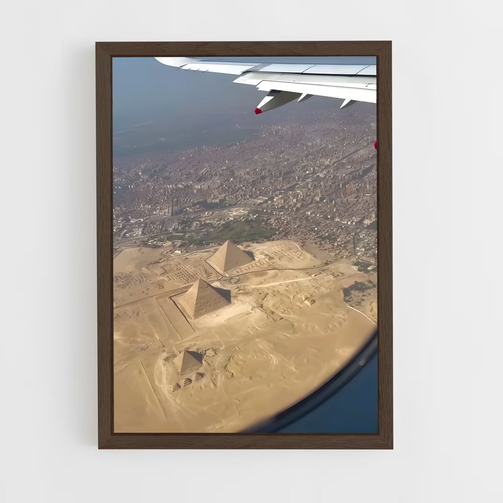 ap-great pyramid of giza-11 cadre Bois foncé