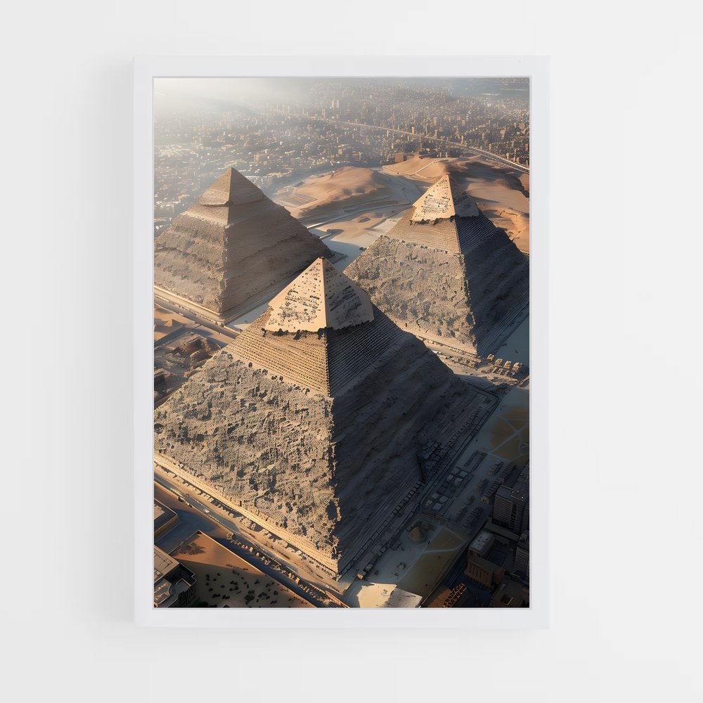 ap-great pyramid of giza-2 cadre Blanc