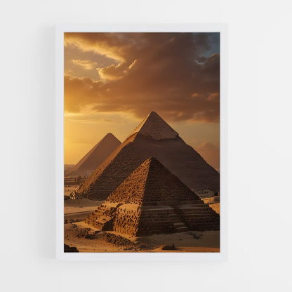 ap-great pyramid of giza-3 cadre Blanc