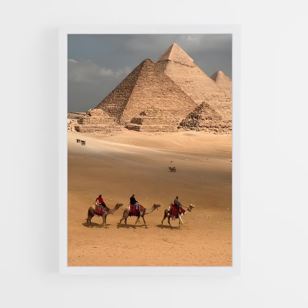 ap-great pyramid of giza-4 cadre Blanc