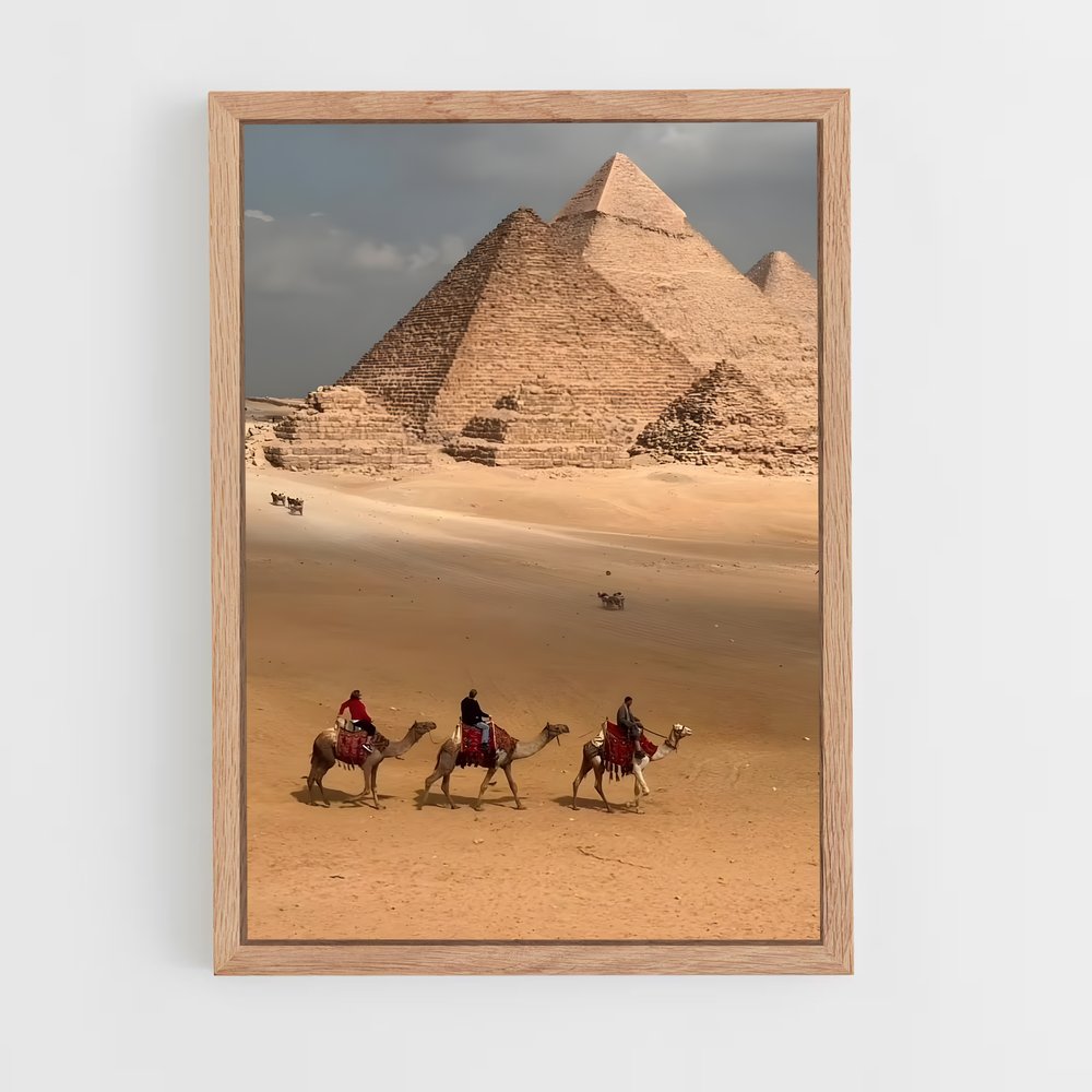 ap-great pyramid of giza-4 cadre Bois clair