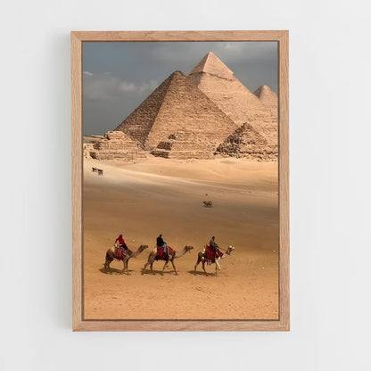 ap-great pyramid of giza-4 cadre Bois clair