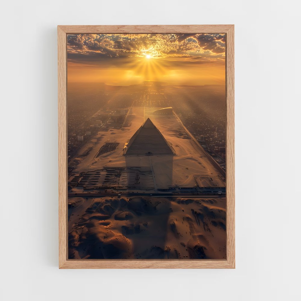 ap-great pyramid of giza-5 cadre Bois clair