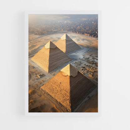 ap-great pyramid of giza-7 cadre Blanc