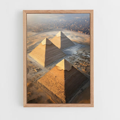 ap-great pyramid of giza-7 cadre Bois clair