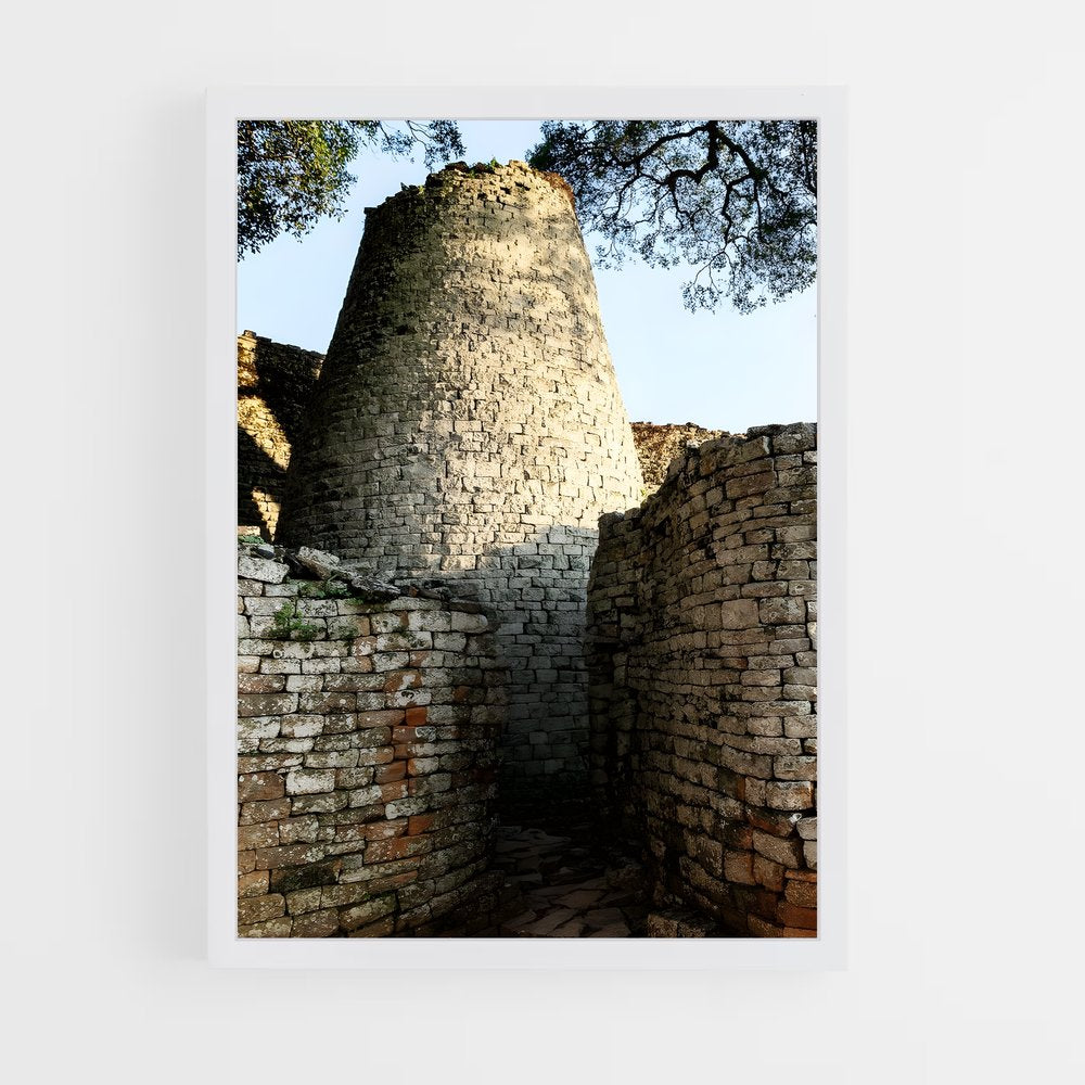 ap-great zimbabwe ruins-5 cadre Blanc