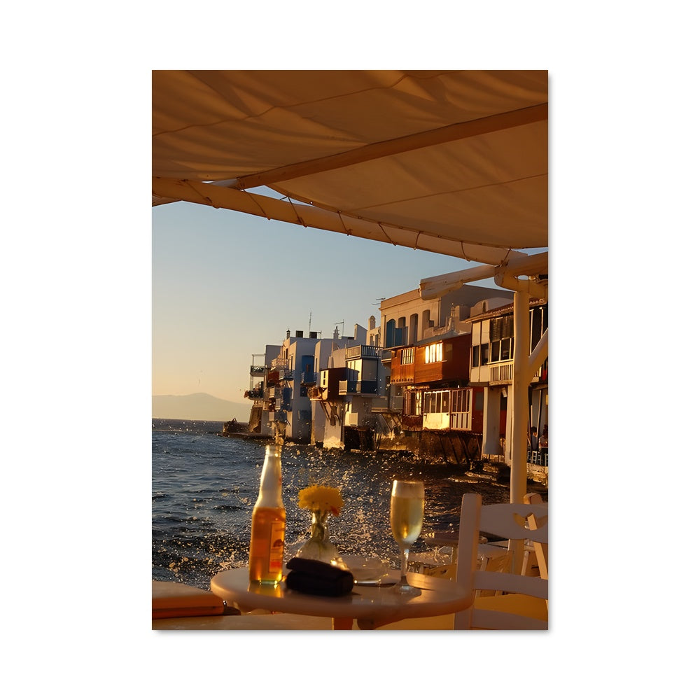 Poster Bière et Méditerranée