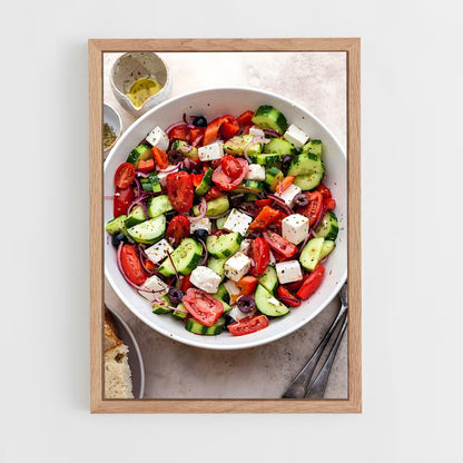 ap-greek salad-1 cadre Bois clair