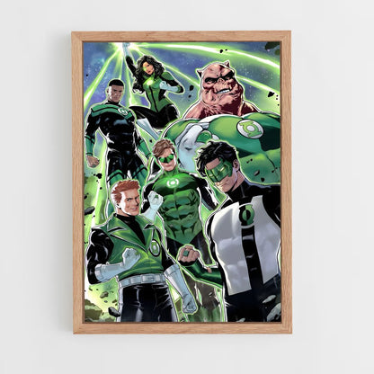ap-green lantern-11 cadre Bois clair