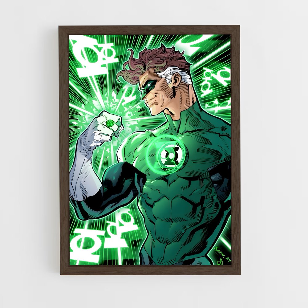 ap-green lantern-3 cadre Bois foncé
