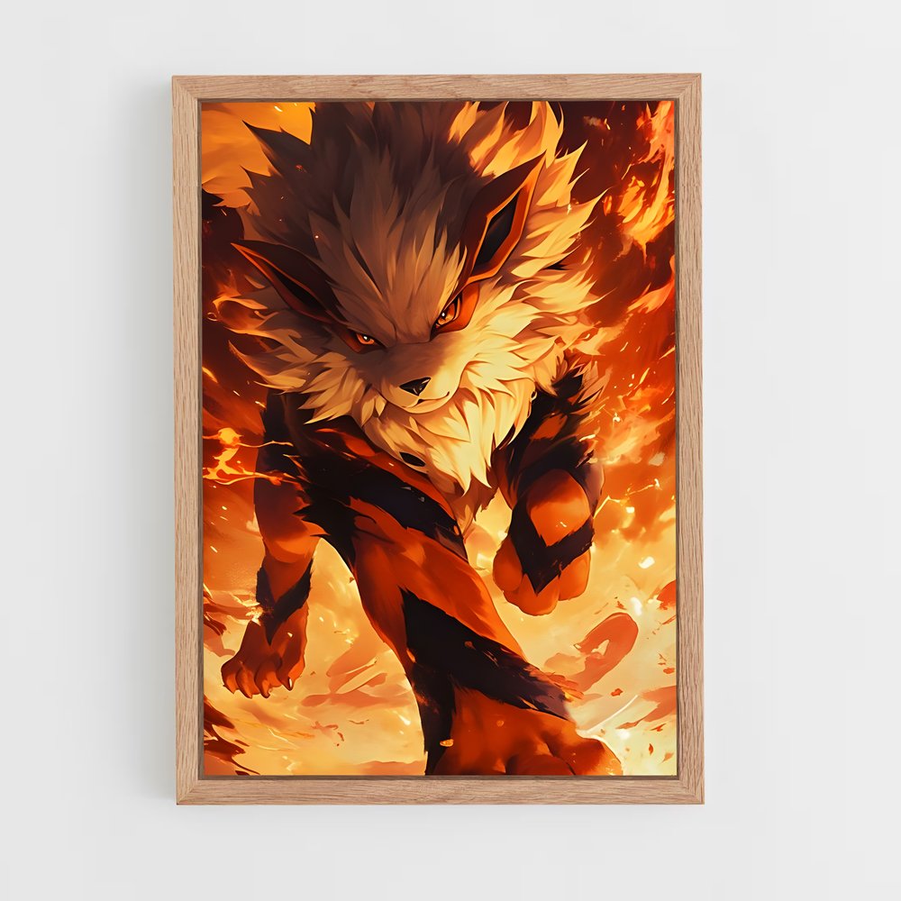 ap-growlithe-1 cadre Bois clair