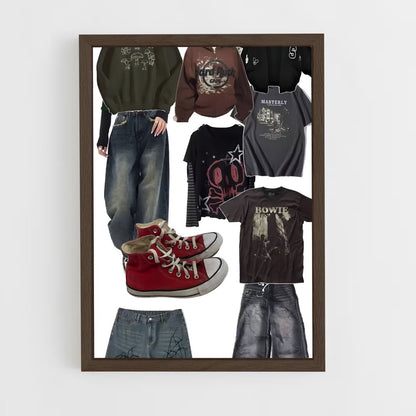 ap-grunge-11 cadre Bois foncé