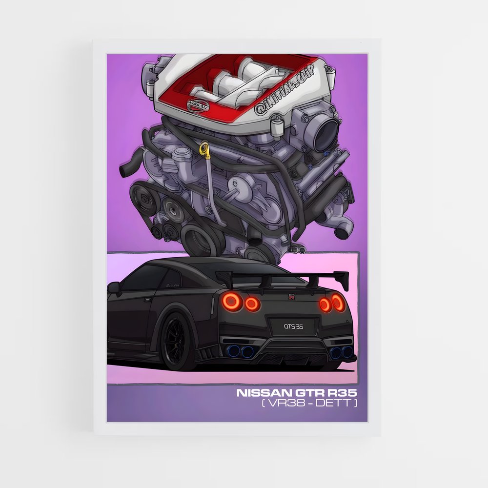 ap-gt-r nismo-11 cadre Blanc