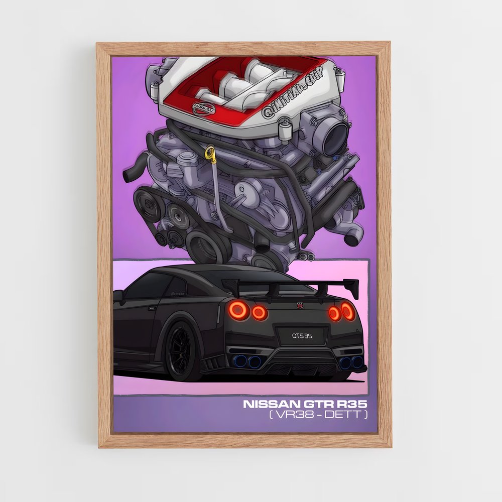 ap-gt-r nismo-11 cadre Bois clair