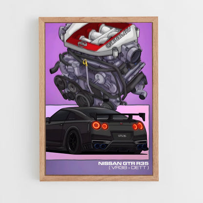 ap-gt-r nismo-11 cadre Bois clair
