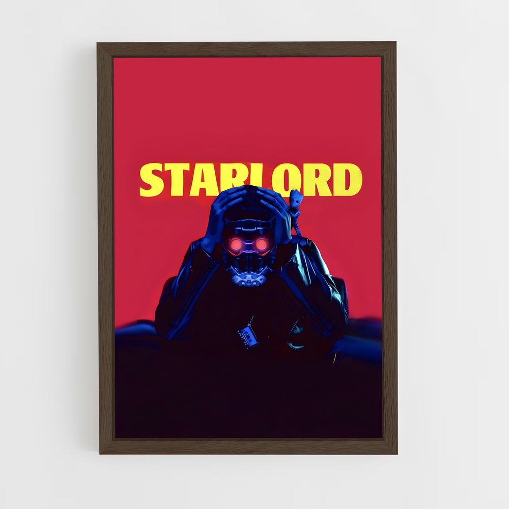 ap-guardians of the galaxy-4 cadre Bois foncé