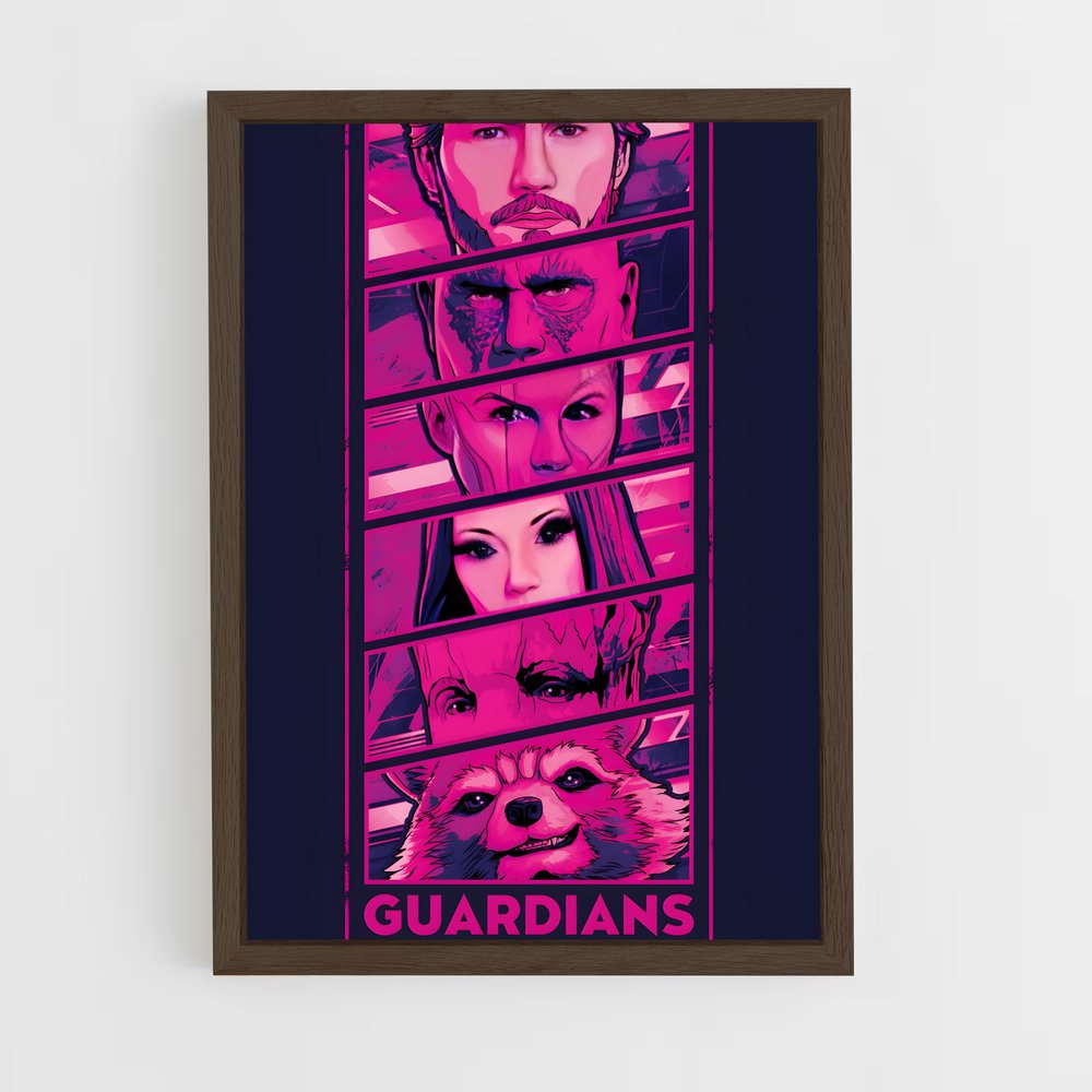 ap-guardians of the galaxy-7 cadre Bois foncé