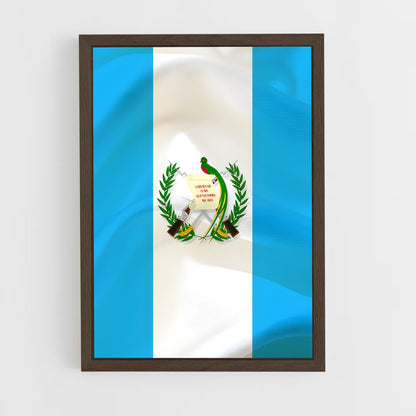 ap-guatemala flag-3 cadre Bois foncé