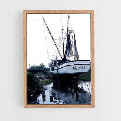 ap-gulf shrimp boats-4 cadre Bois clair