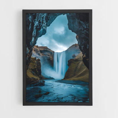 ap-gullfoss waterfall-8 cadre Noir