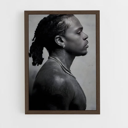 ap-gunna-1 cadre Bois foncé