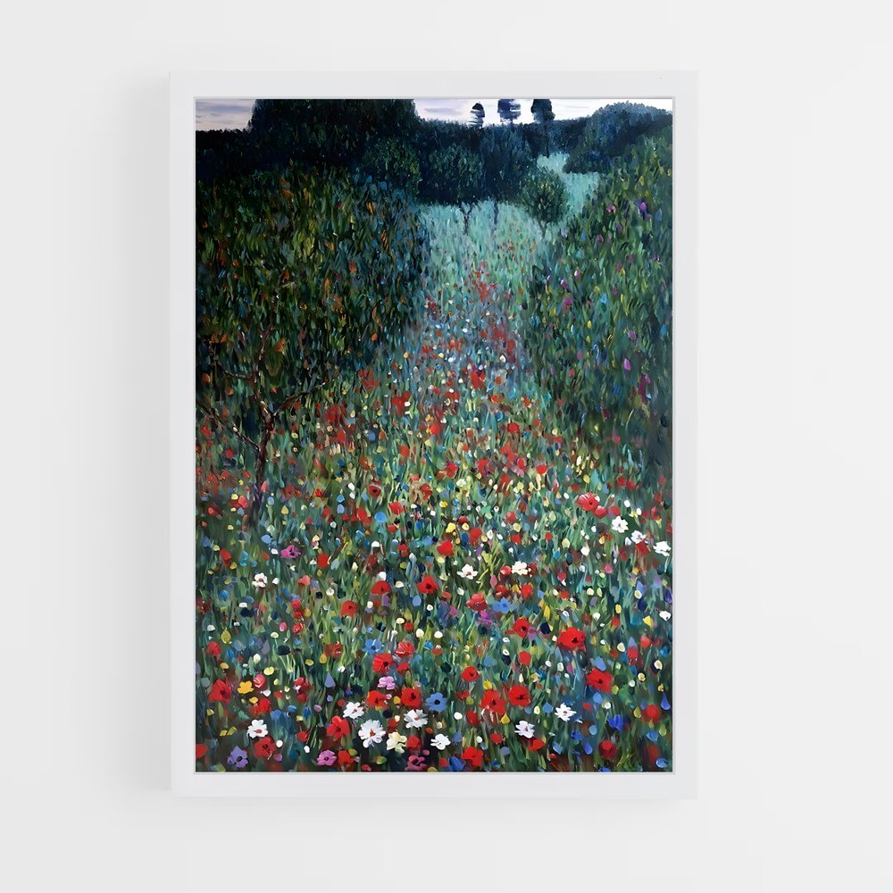 ap-gustav klimt-10 cadre Blanc