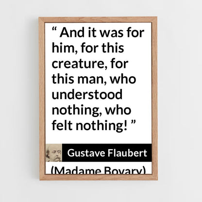 ap-gustave flaubert-6 cadre Bois clair