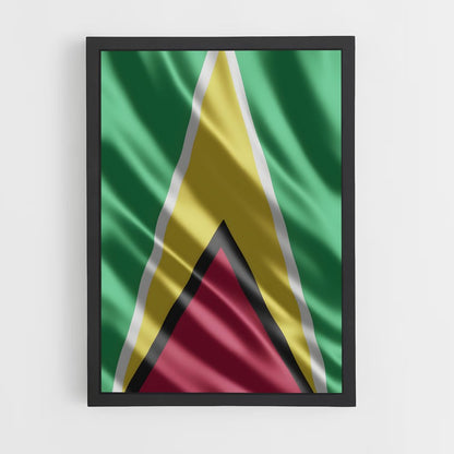 ap-guyana flag-3 cadre Noir
