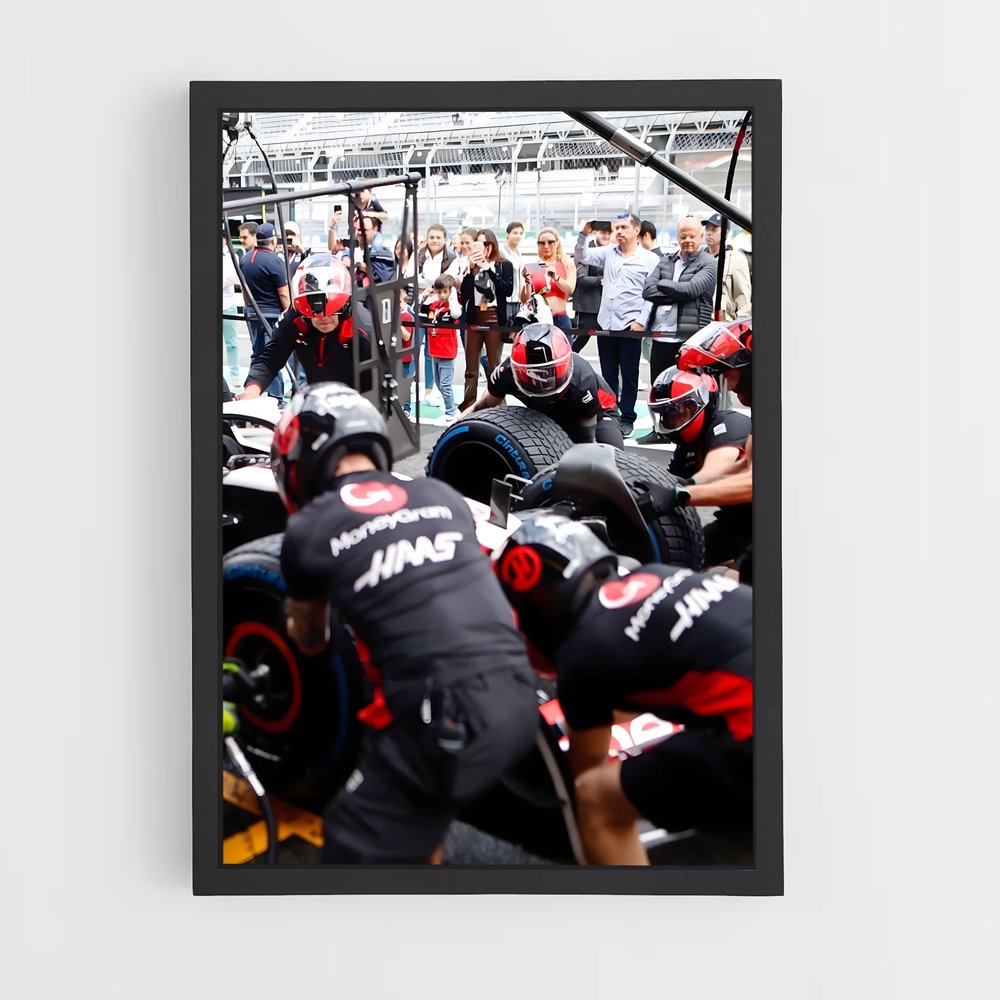 ap-haas f1 team-1 cadre Noir