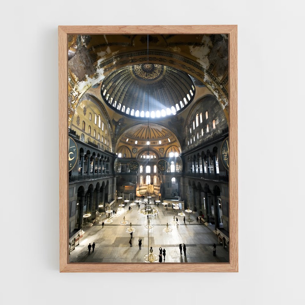 ap-hagia sophia-10 cadre Bois clair
