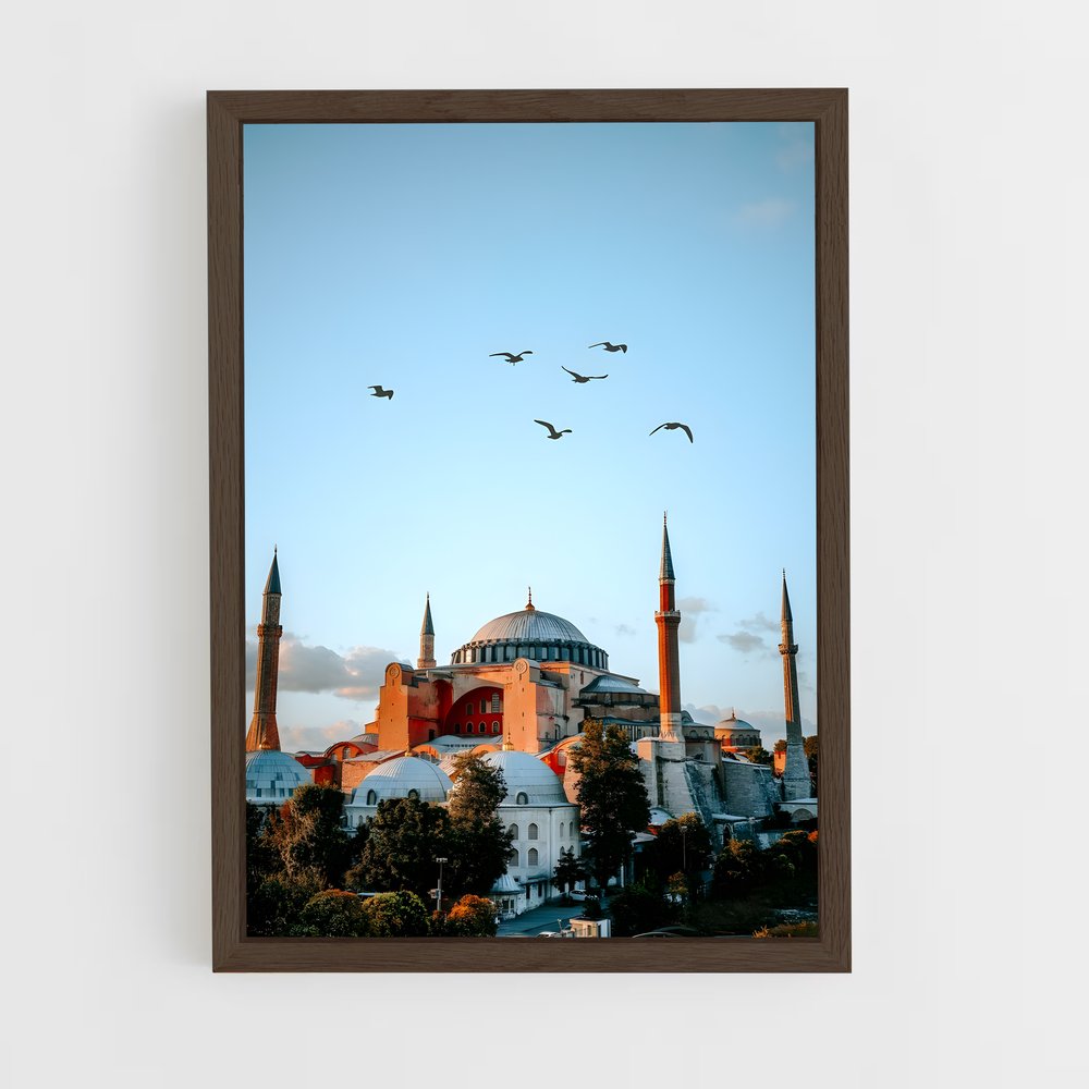 ap-hagia sophia-5 cadre Bois foncé