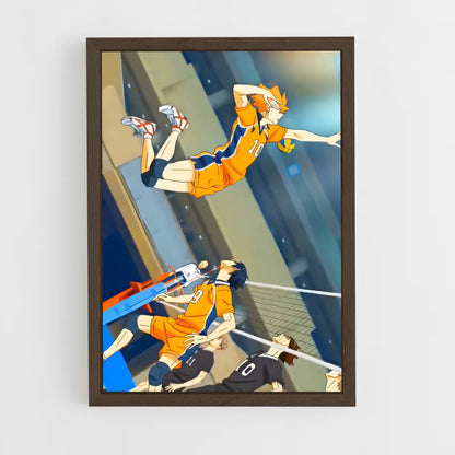 ap-haikyuu-11 cadre Bois foncé