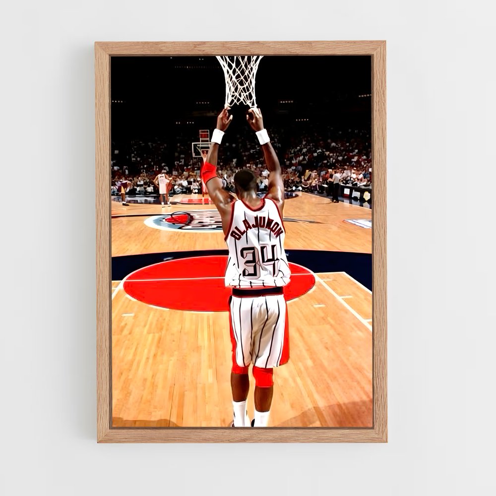 ap-hakeem olajuwon-2 cadre Bois clair
