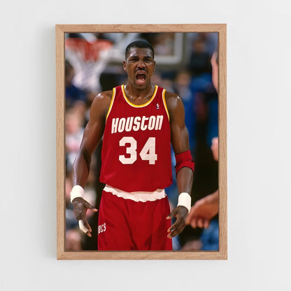 ap-hakeem olajuwon-6 cadre Bois clair