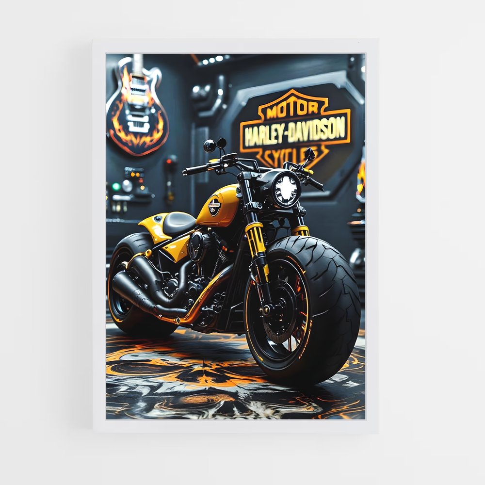 ap-harley davidson-3 cadre Blanc