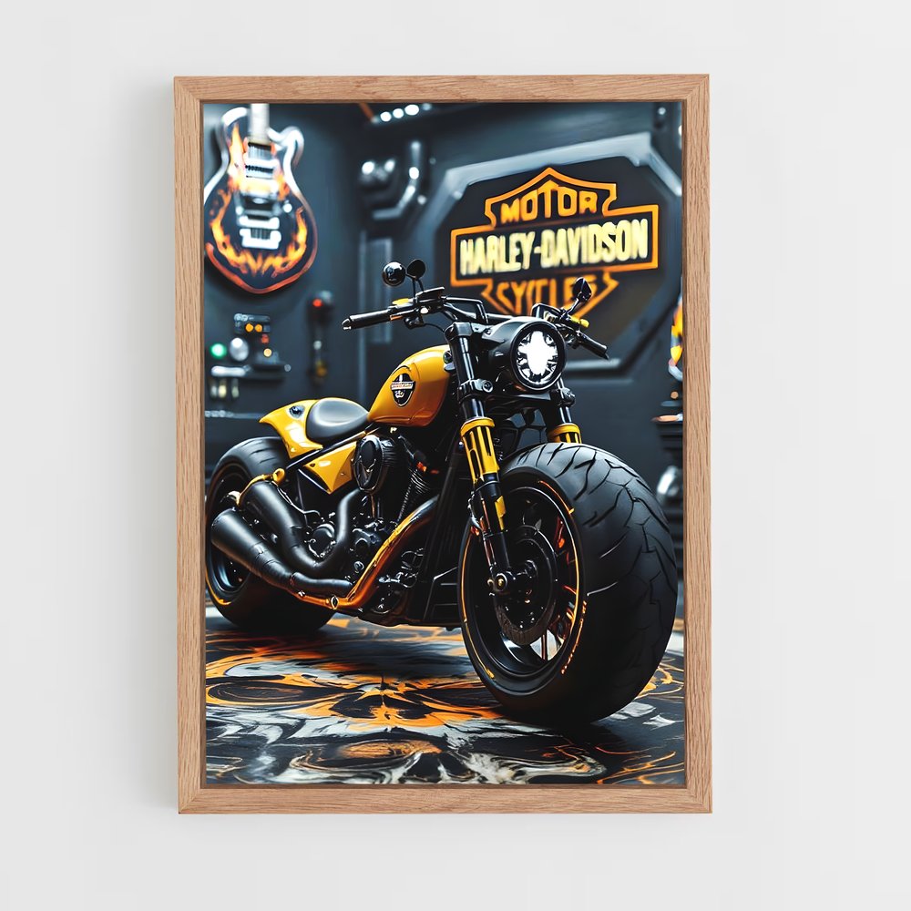 ap-harley davidson-3 cadre Bois clair